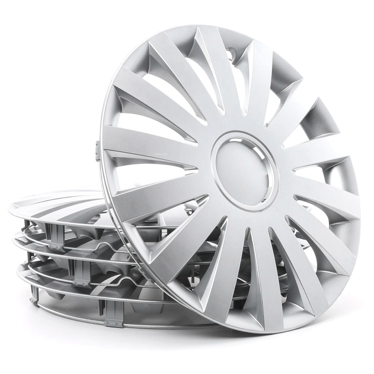 LEOPLAST WIND 16 Wheel covers 16Inch, silver-image-14626578