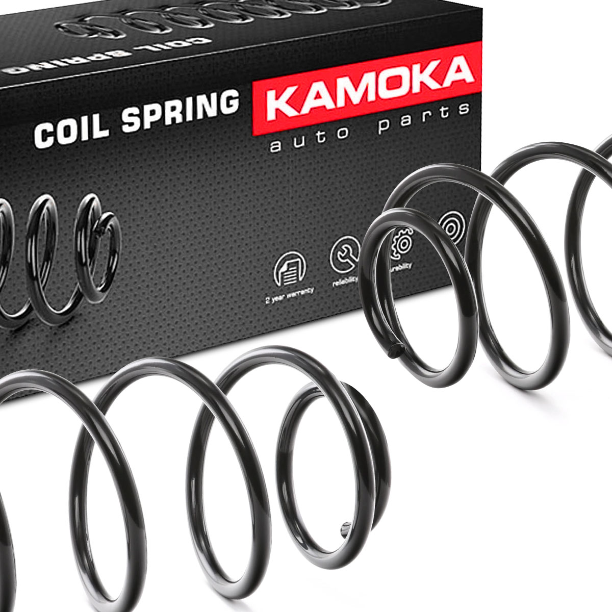 KAMOKA 2110071 Fahrwerksfeder Vorderachse, für Fahrzeuge ohne Klimaanlage