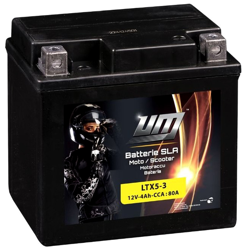 UM LTX5-3 Starterbatterie Batterie-Kapazität: 4Ah