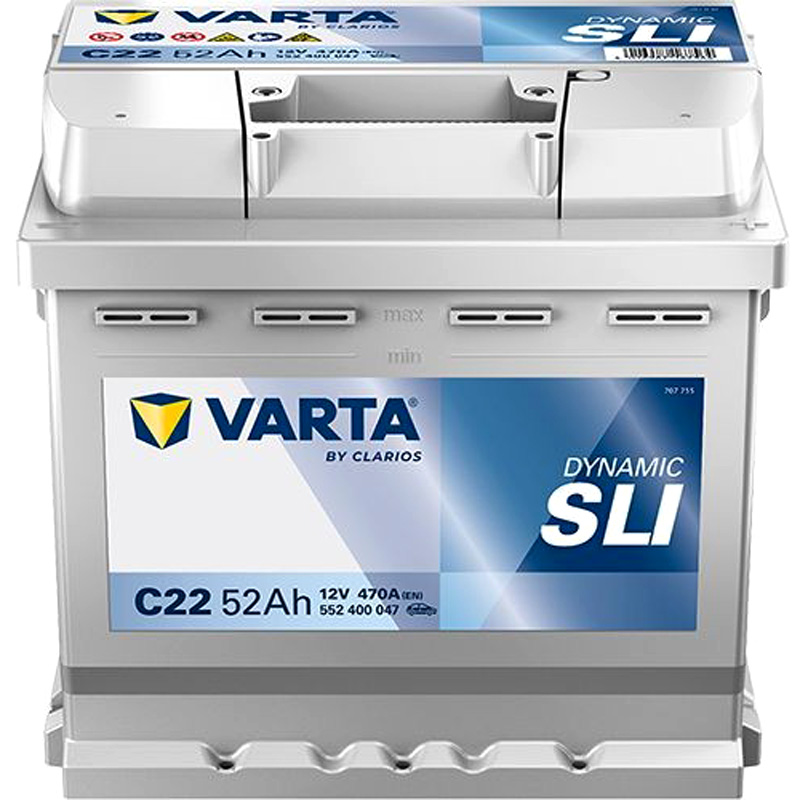 VARTA 552400047K262 Starterbatterie DYNAMIC SLI Batterie-Kapazität: 52Ah