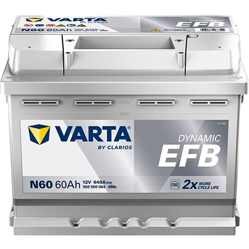 VARTA 560500064K262 Starterbatterie DYNAMIC EFB Batterie-Kapazität: 60Ah