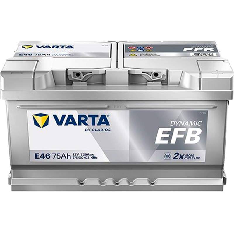 VARTA 575500073K262 Starterbatterie DYNAMIC EFB Batterie-Kapazität: 75Ah