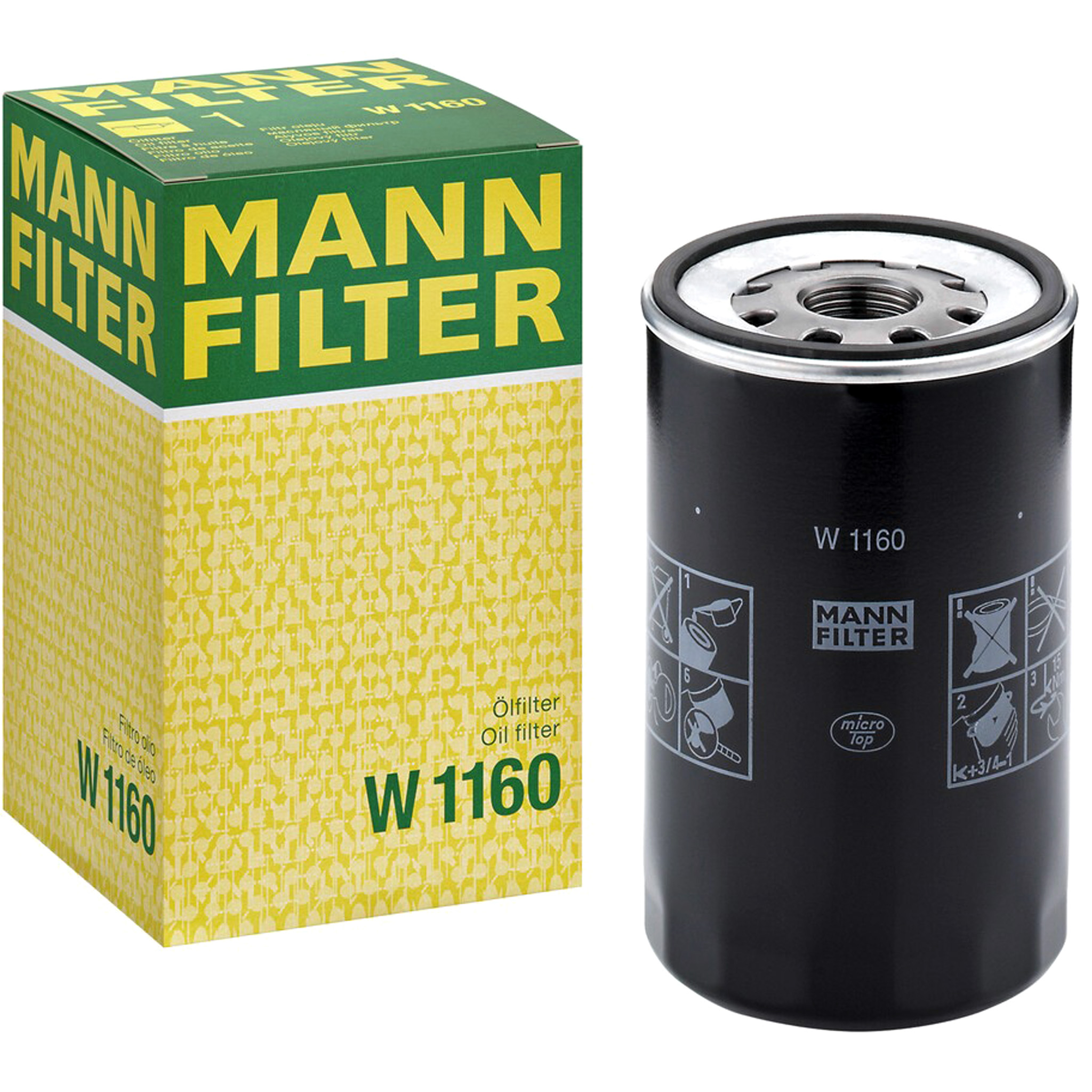 MANN-FILTER W 1160 Oil filter Spin-on Filter-image-963504