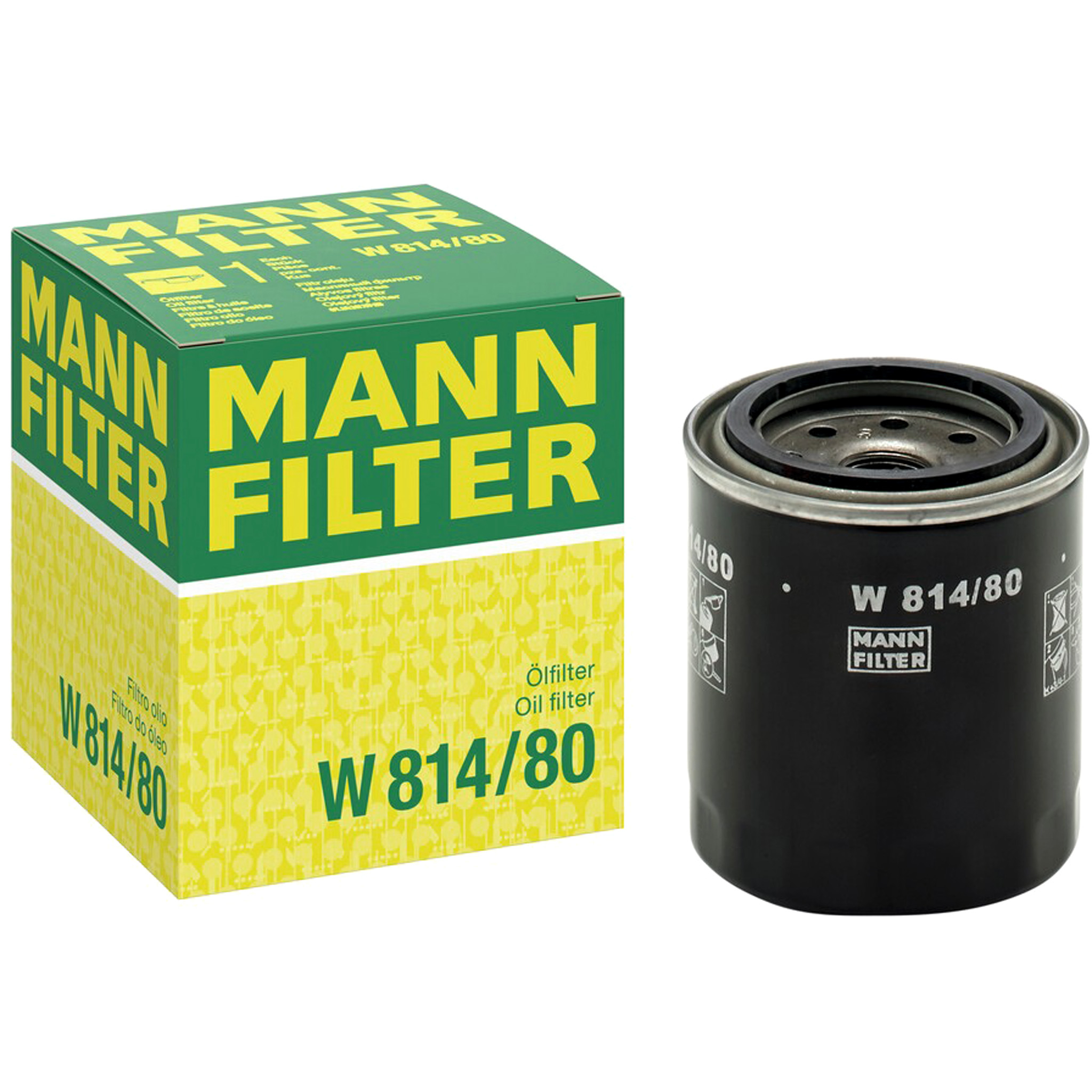 MANN-FILTER W 814/80 Oil filter Spin-on Filter, with one anti-return valve