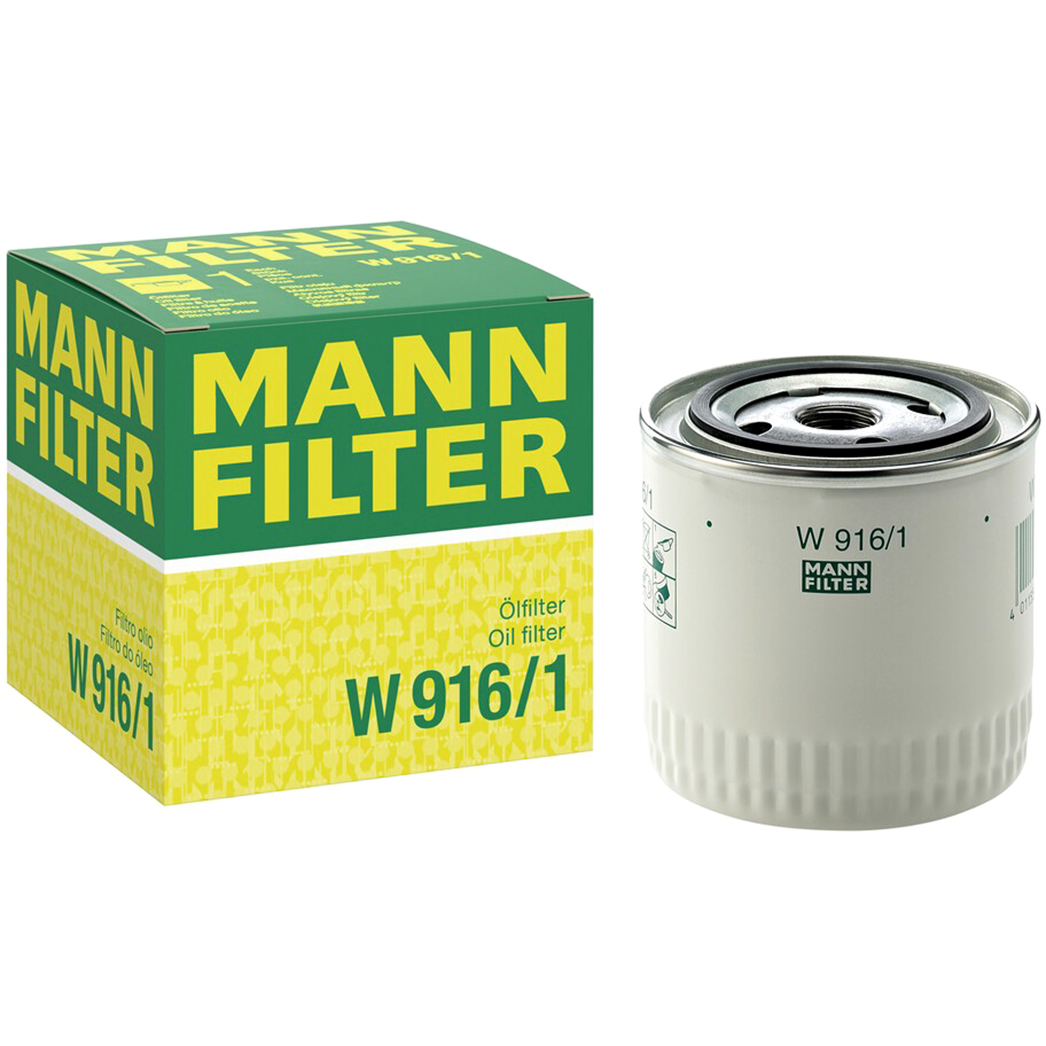 MANN-FILTER W 916/1 Oil filter Spin-on Filter, with one anti-return valve