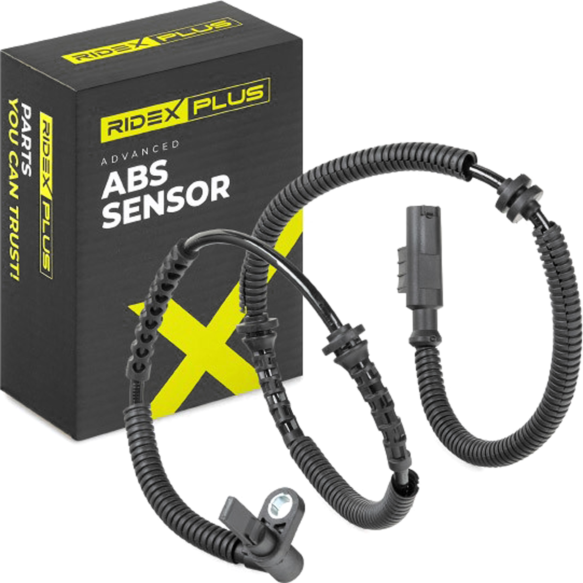 RIDEX PLUS 412W0101P ABS Sensor Vorderachse beidseitig, mit Kabel