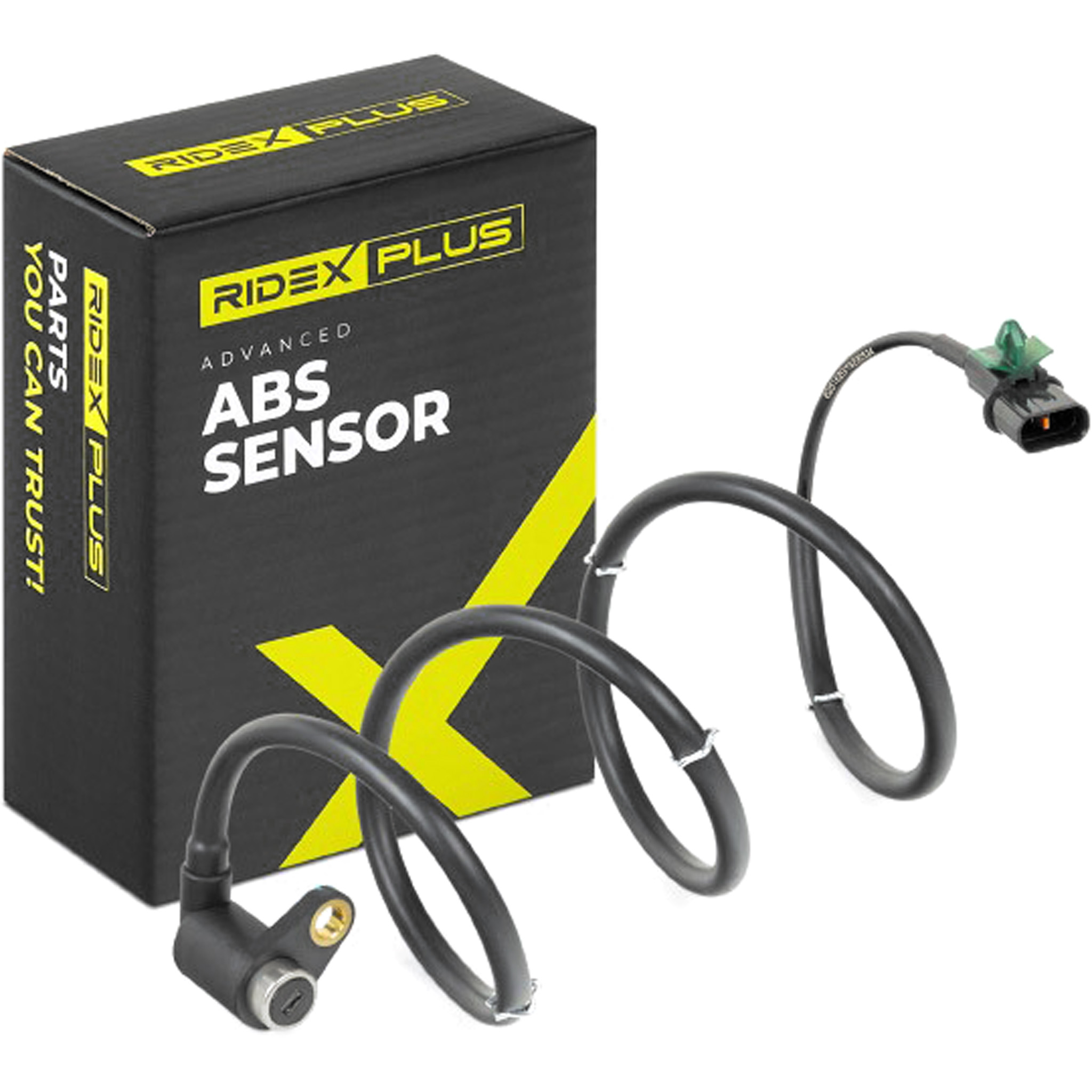RIDEX PLUS 412W0667P ABS Sensor Hinterachse beidseitig, mit Kabel