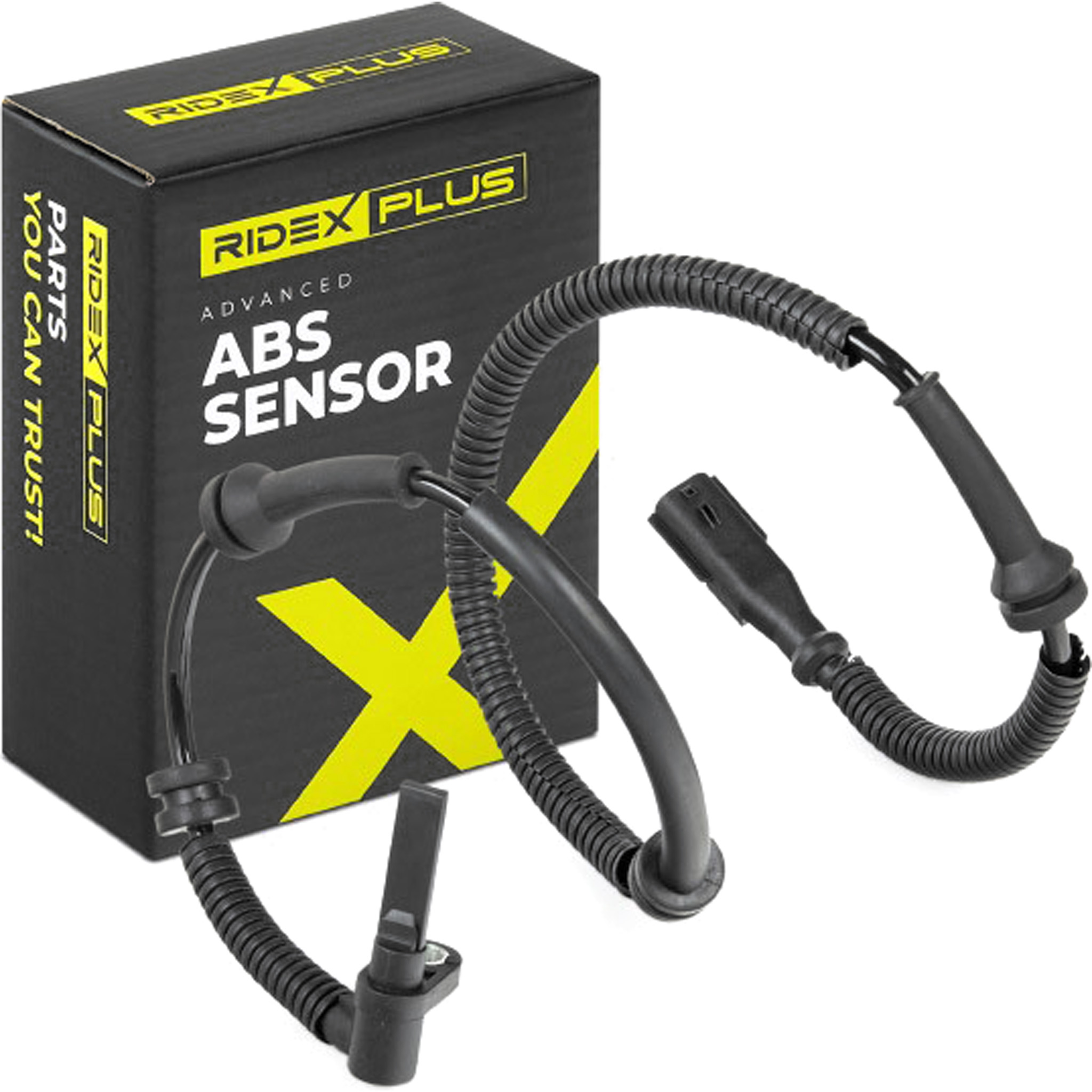 RIDEX PLUS 412W1088P ABS Sensor Hinterachse links, mit Kabel