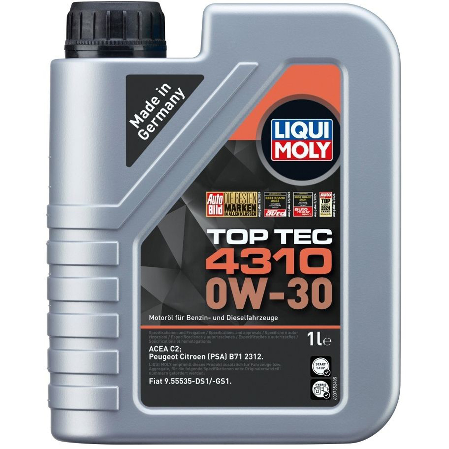 LIQUI MOLY 3735 Engine oil 0W-30, Capacity: 1l-image-13481094