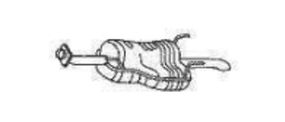 PEDOL 014.584 Endschalldämpfer OPEL: Astra G Limousine, Astra G Classic Limousine