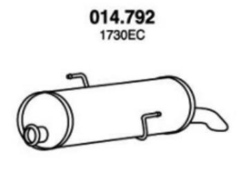 PEDOL 014.792 Rear silencer