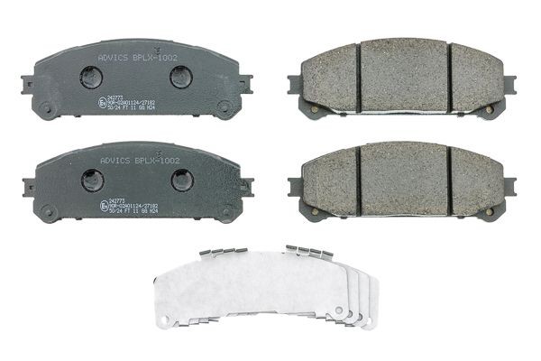 AISIN BPLX-1002 Jeu de plaquettes de frein contact de signal d'usure exclu LEXUS: RX III, NX, TOYOTA: Sienna III, Highlander II, Highlander III SUV
