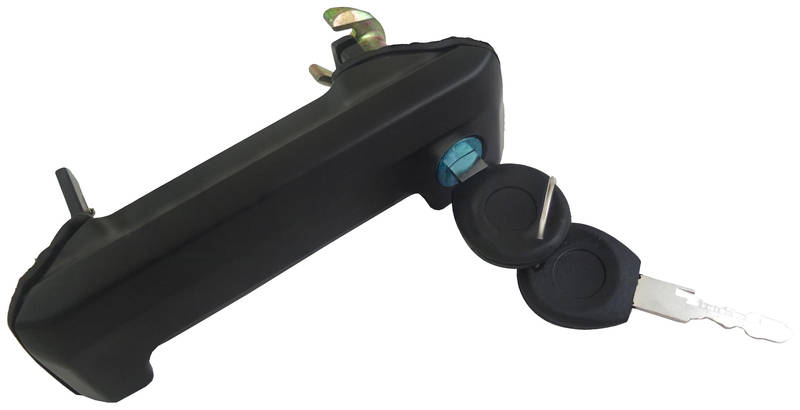 PRASCO VG9138141 Maniglia Apriporta Dx, nero, liscio, con serratura