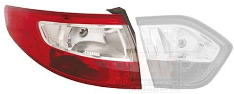 VAN WEZEL Fanale posteriore 4305931 Sx Sezione esterna senza portalampada