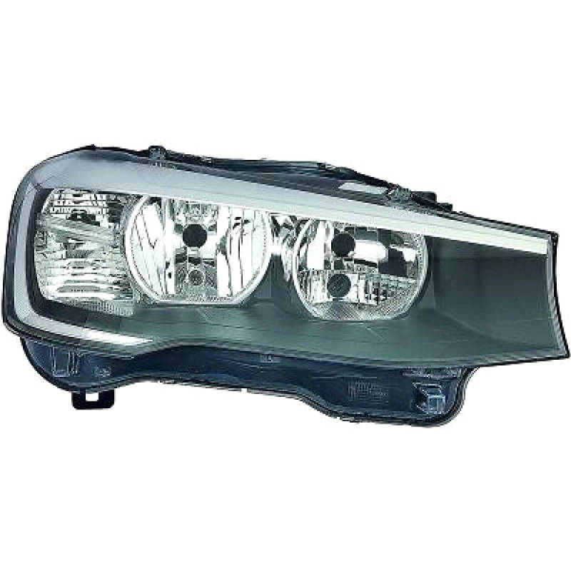 Photos - Car Lights / DRL DIEDERICHS 1276182 Headlights Right, H7/H7, with motor for headlamp levelling, Halogen