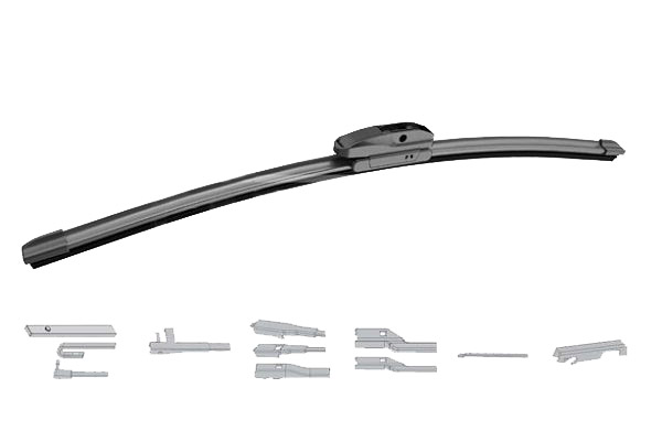 CARPRISS 79040376 Scheibenwischer beidseitig, 760mm, Flachbalkenwischblatt, mit fahrzeugspezifischem Adapter