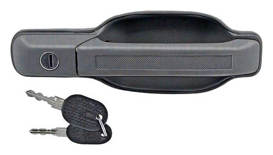MAGNETI MARELLI 350105001200 Maniglia Apriporta anteriore Dx, grigio, Non rivestito, con cilindro serratura