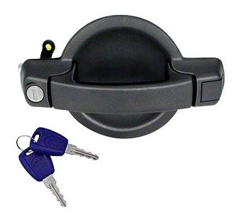 MAGNETI MARELLI 350105023800 Maniglia Apriporta Porta scorrevole, nero, Non rivestito, con cilindro serratura