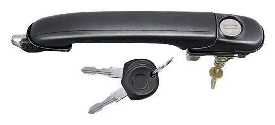 MAGNETI MARELLI 350105027800 Maniglia Apriporta anteriore, nero, Non rivestito, con cilindro serratura