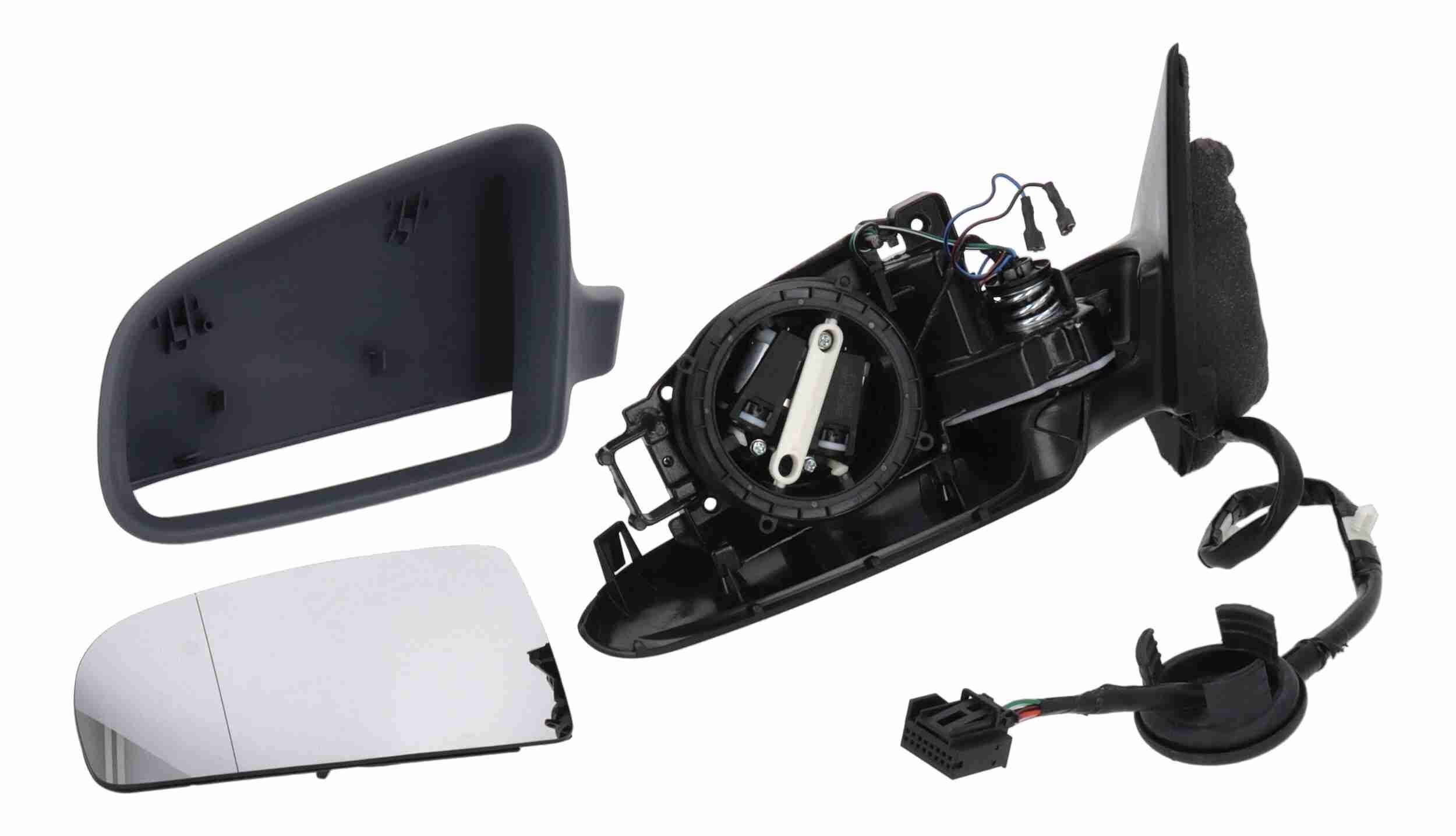 Rétroviseur extérieur Vemo V10-69-0164 gauche avec couche d'apprêt électrique chauffant, asphérique, Rabattable électriquement AUDI: A3 3/5 portes
