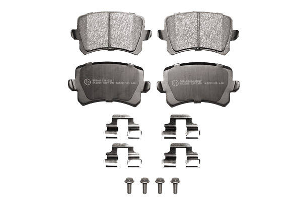 LPR 05P1390K Kit pastiglie freno con accessori, con bulloni/viti