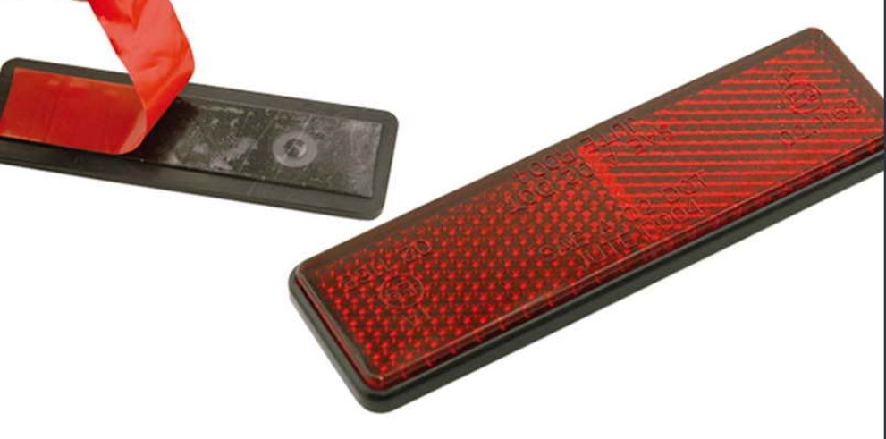 VICMA 11418 Catadioptre rectangulaire Rouge