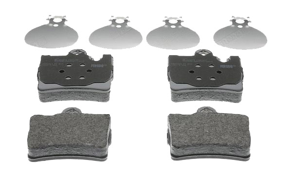 FERODO FDB1427 Kit pastiglie freno predisposto per visualizzazione avviso usura, senza accessori