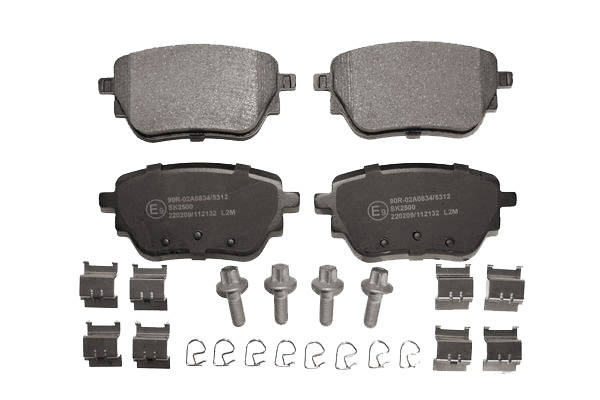 LPR 05P2132K Kit pastiglie freno con accessori, con bulloni/viti