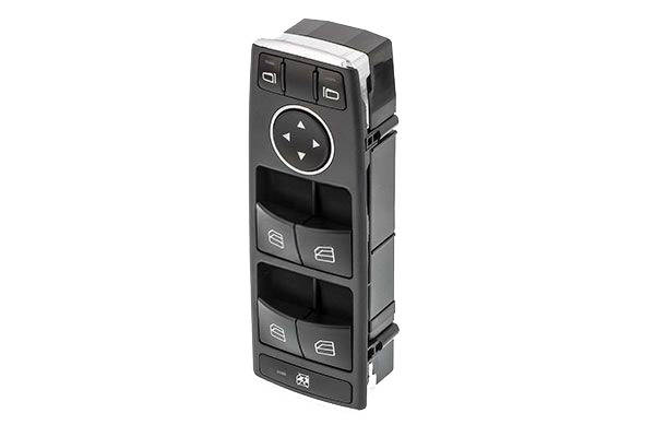 TOPRAN 409 629 Switch, window winder Driver side, Chromed edge-image-17023987