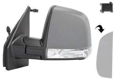 VAN WEZEL 1639813 Specchietti retrovisori * HAGUS * Sx, nero, Regolazione:tiranteria, con la prima mano