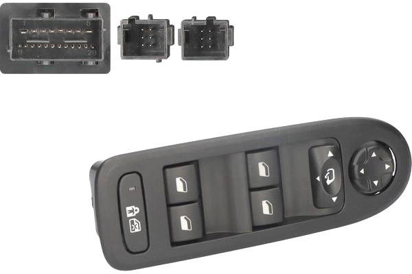 Alfa e-Parts AF00454 Switch, window winder Left Front-image-18926802