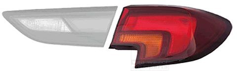 VAN WEZEL 3810932 Rear light Right, without bulb holder, Outer section-image-18974345