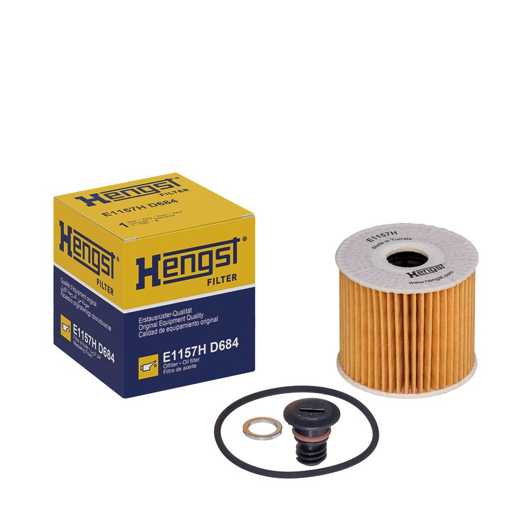 HENGST FILTER E1157H D684 Oil filter with gaskets/seals-image-19154938