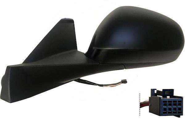MAX MAR319-L Specchietti retrovisori Sx, per regolazione elettrica specchio, nero opaco