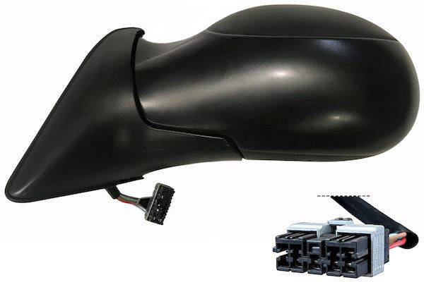 MAX MCT145-L Specchietti retrovisori Sx, per regolazione elettrica specchio, nero opaco