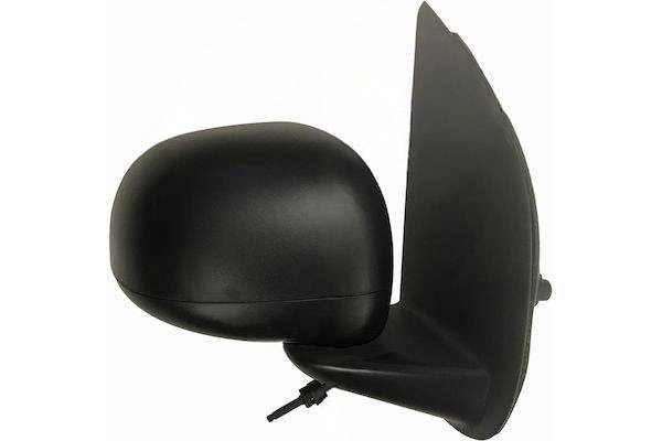 MAX MFT125-R Specchietti retrovisori Dx, Regolazione:comando cavo flessibile, nero opaco