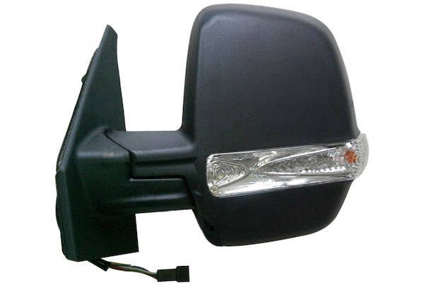 MAX MFT412-L Specchietti retrovisori Sx, con specchio a grandangolo, nero opaco