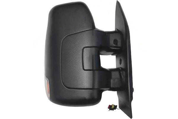 MAX MID130-R Specchietti retrovisori Dx, con specchio a grandangolo, nero opaco