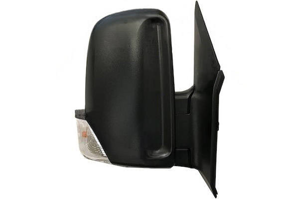 MAX MMB805-R Specchietti retrovisori Dx, con specchio a grandangolo, nero opaco