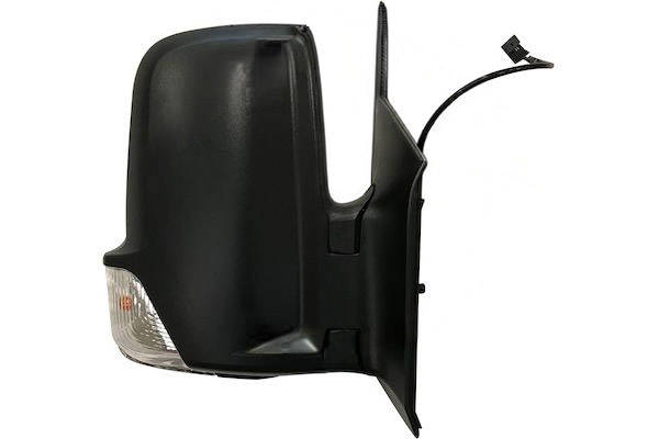 MAX MMB806-R Specchietti retrovisori Dx, con specchio a grandangolo, nero opaco