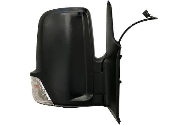 MAX MMB807-R Specchietti retrovisori Dx, con specchio a grandangolo, nero opaco
