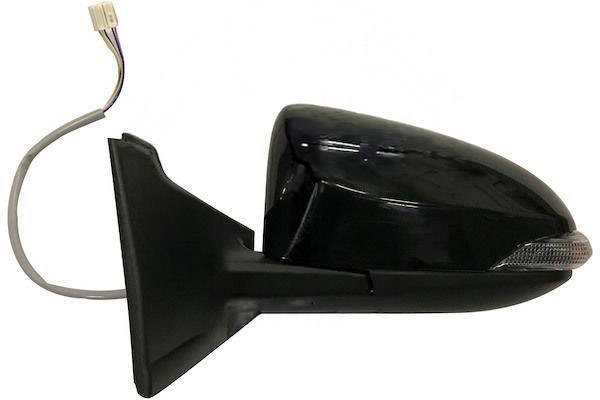 MAX MTT118-L Specchietti retrovisori Sx, per regolazione elettrica specchio, nero opaco