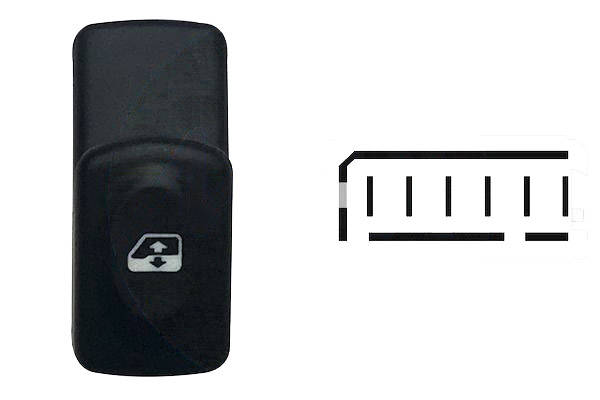 MAX SRN127 Interruttore, Alzacristallo anteriore Sx