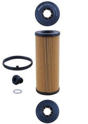 MAHLE OX 1351D Oil filter Filter Insert, with gaskets/seals-image-19353228