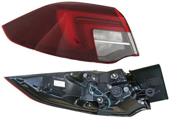 ALKAR 2017426 Rear light Left, with bulb holder, PY21W-image-19358173