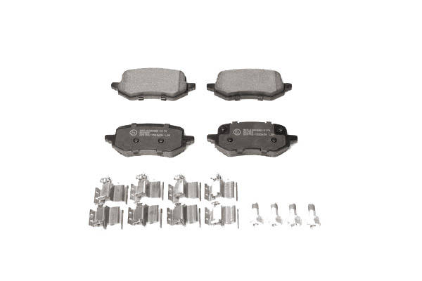 LPR 05P2265K Kit pastiglie freno con accessori, con bulloni/viti
