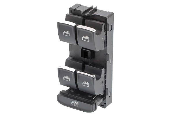 TOPRAN 120 493 Switch, window winder Driver side, Doors: 4, Chromed edge-image-20672437