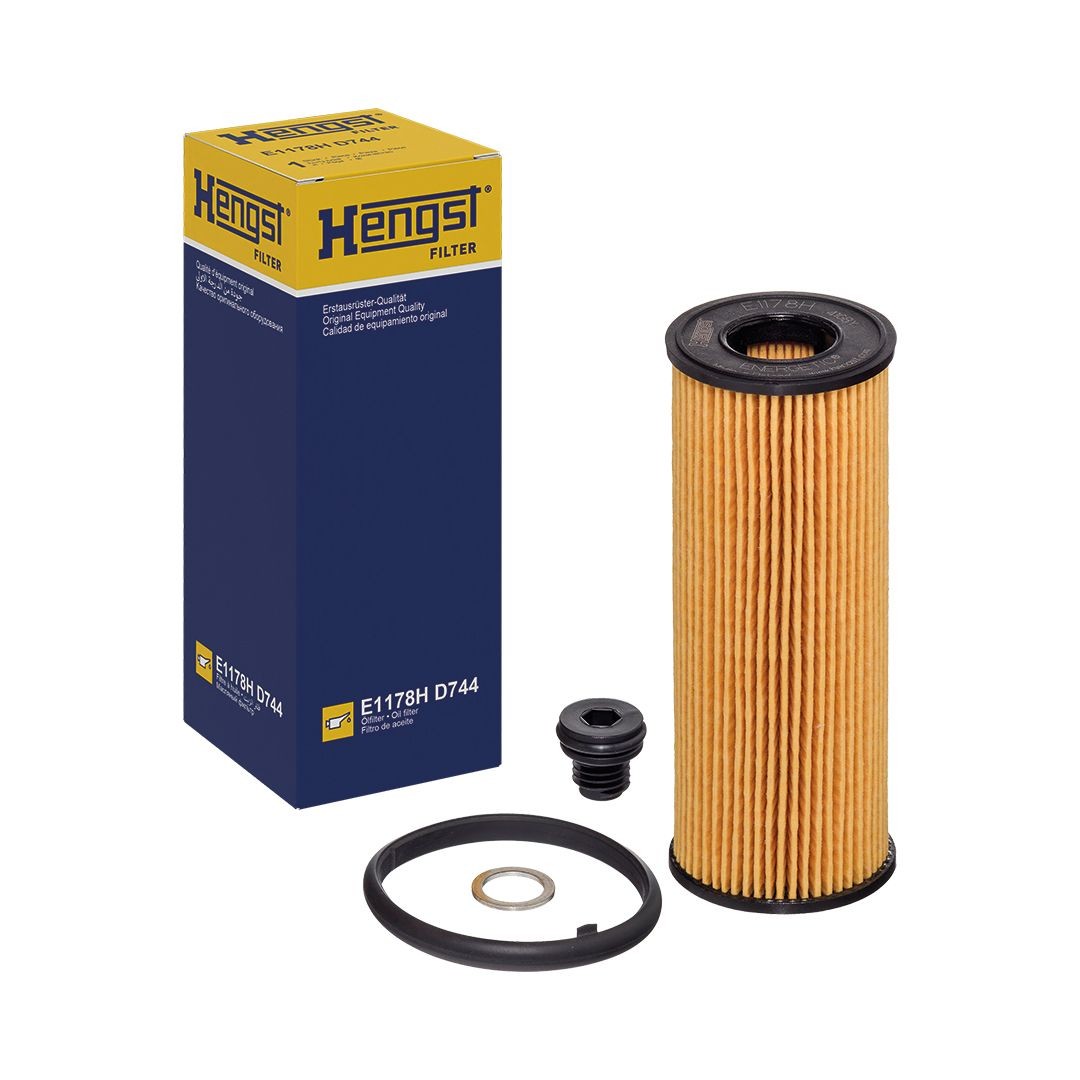 HENGST FILTER E1178H D744 Oil filter with gaskets/seals-image-21481932