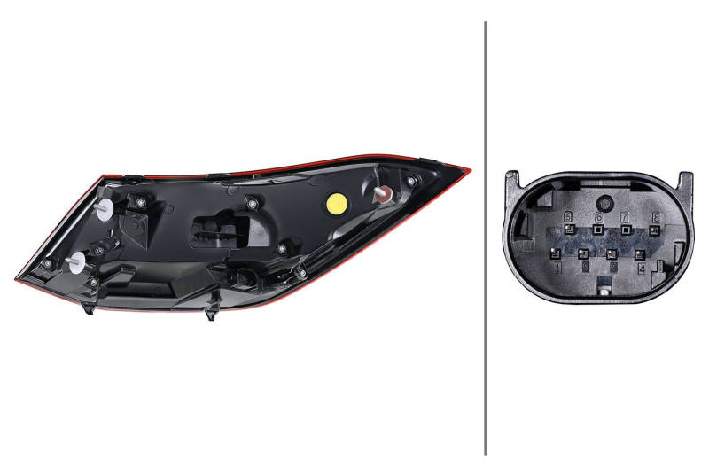 HELLA 2SK 013 102-081 Rear light Right, Outer section, LED-image-21880971