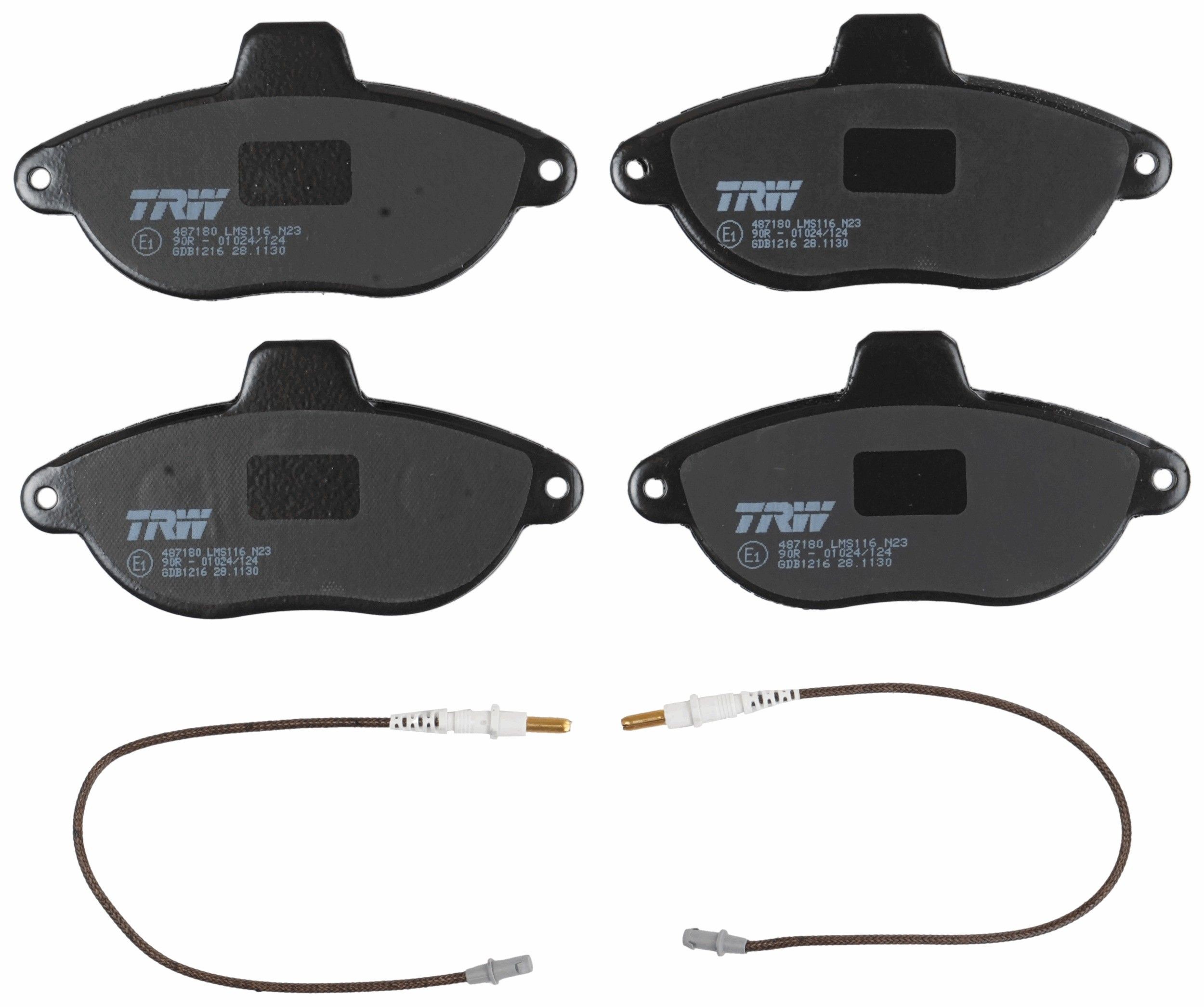 Trw Gdb1216 Placute Frana Inclusiv Contact Avertizare Uzura, Cu Acceasorii
